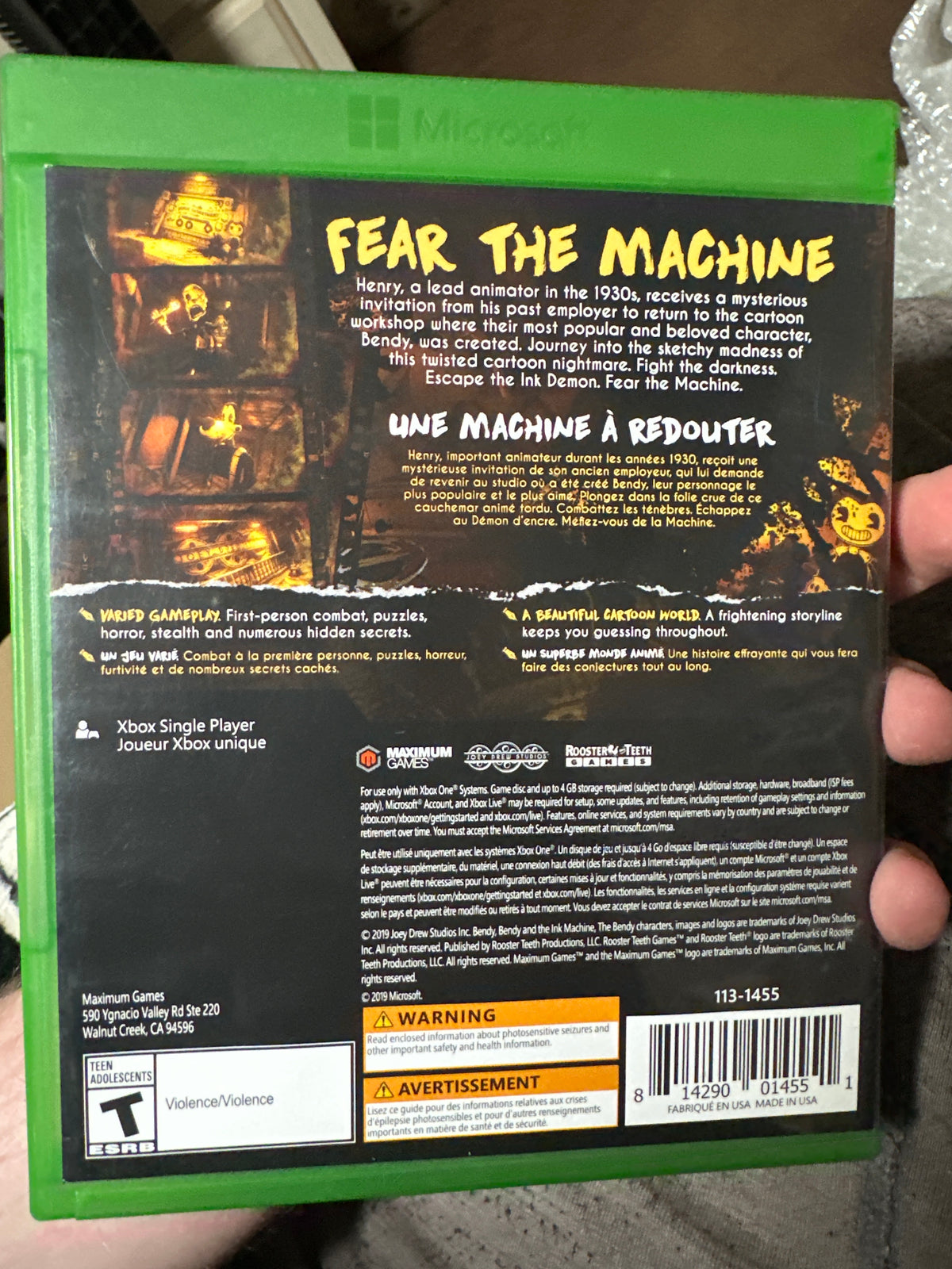 Bendy and the ink machine Xbox one