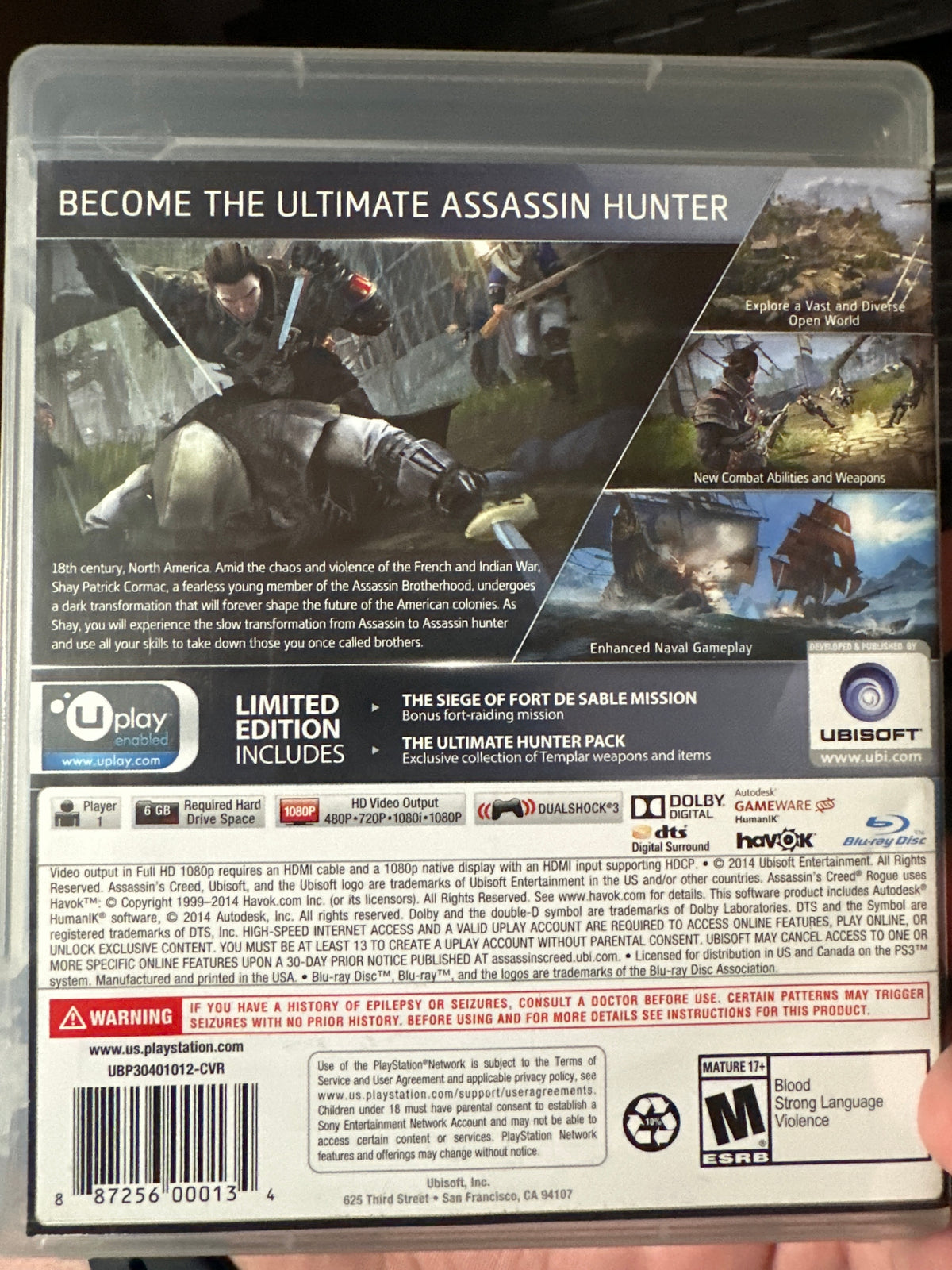 Assassins creed rogue PS3