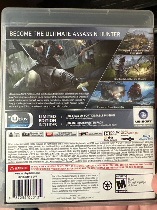 Assassins creed rogue PS3