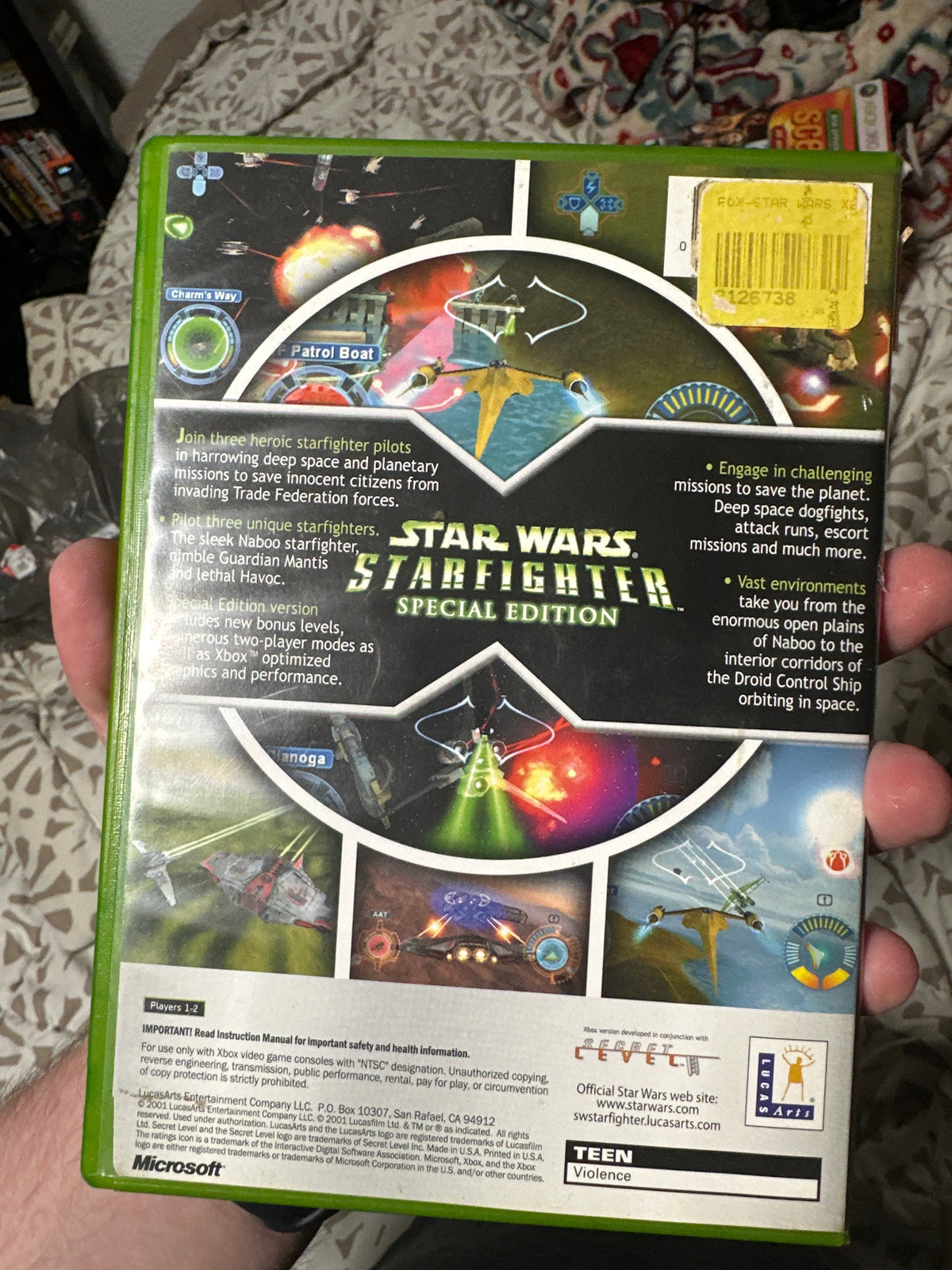 Starwars starfighter Xbox