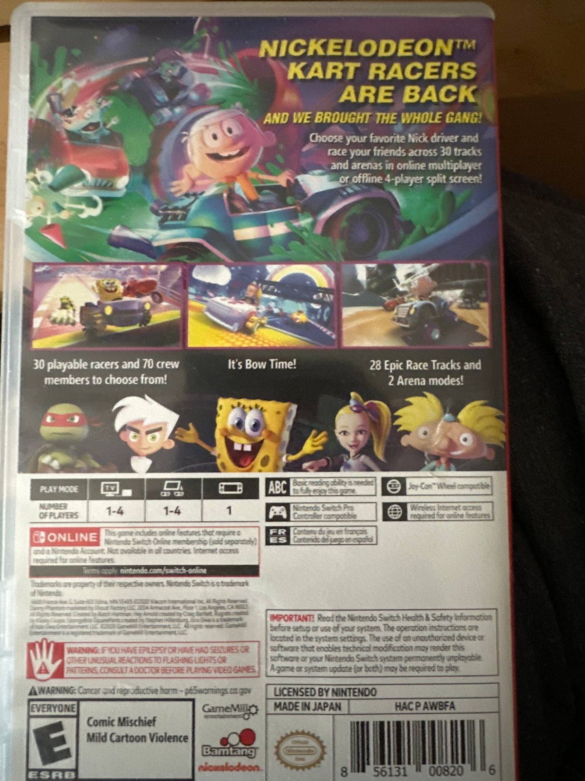 Nickelodeon kart racers Grand Prix Nintendo’s switch