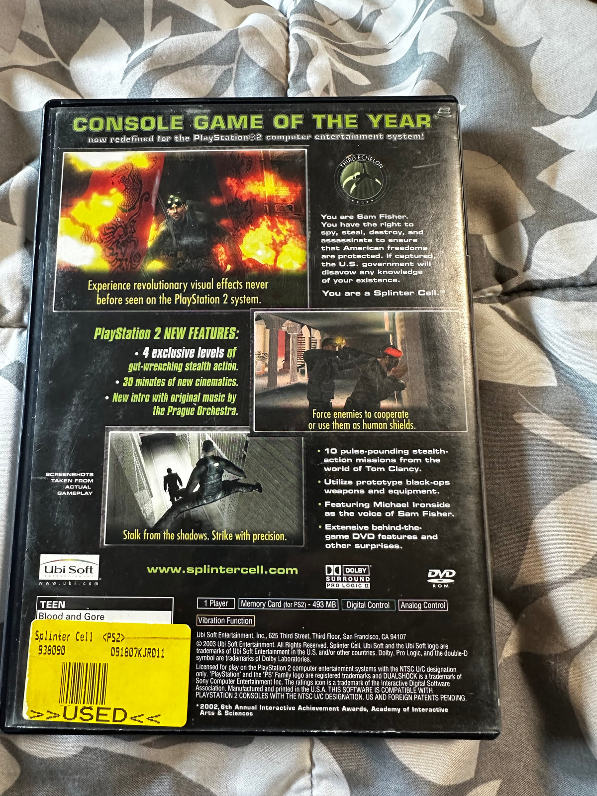 Splinter Cell ps2
