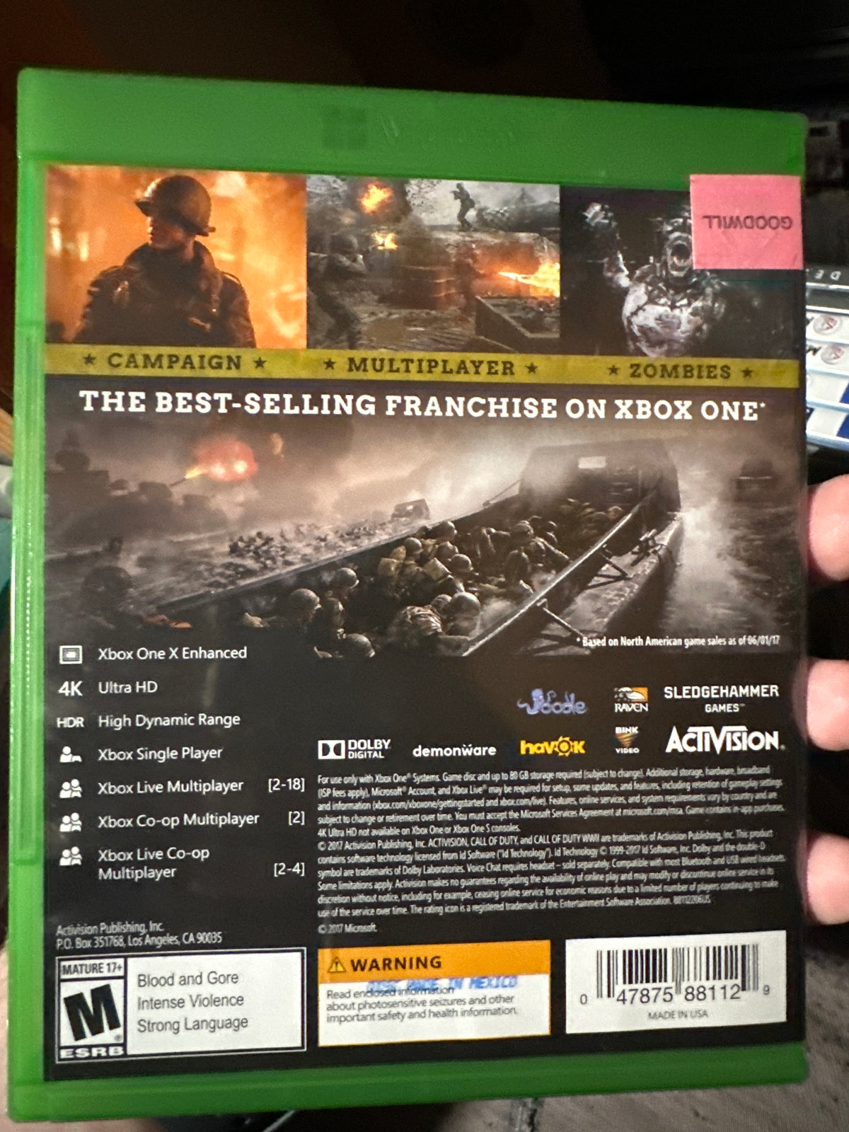 Call Of Duty ww2 (Xbox one)
