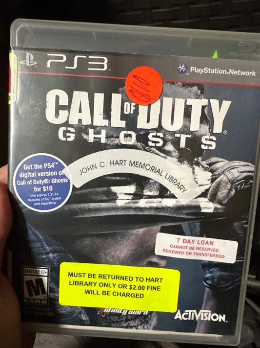 Call of duty ghosts PS3