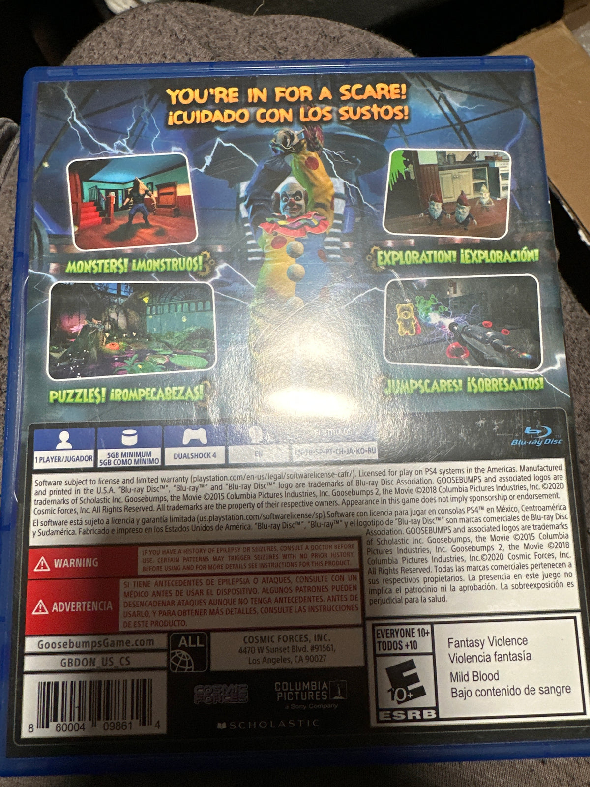 Goosebumps dead of night ps4