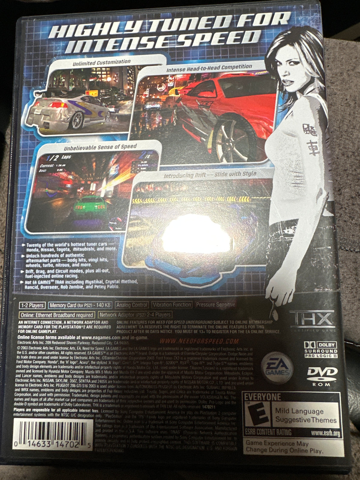 Need for speed under ground ps2