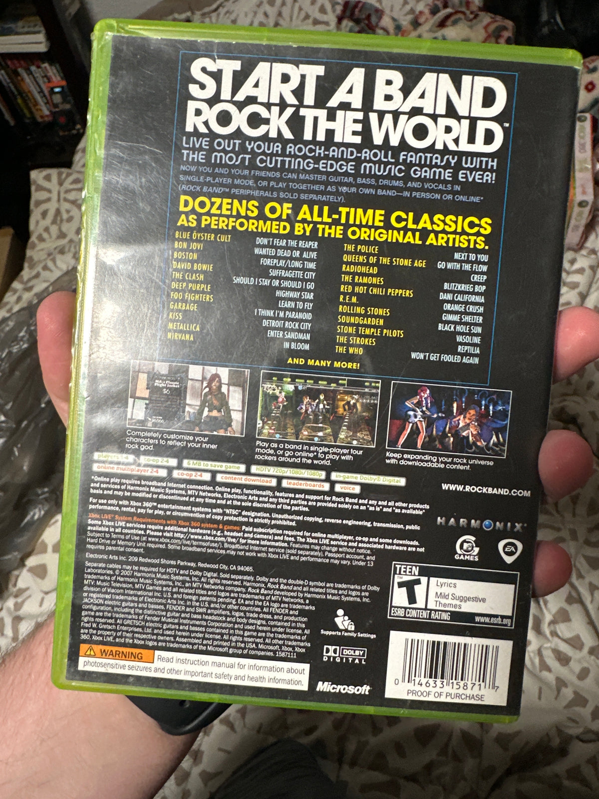 Rock band Xbox 360