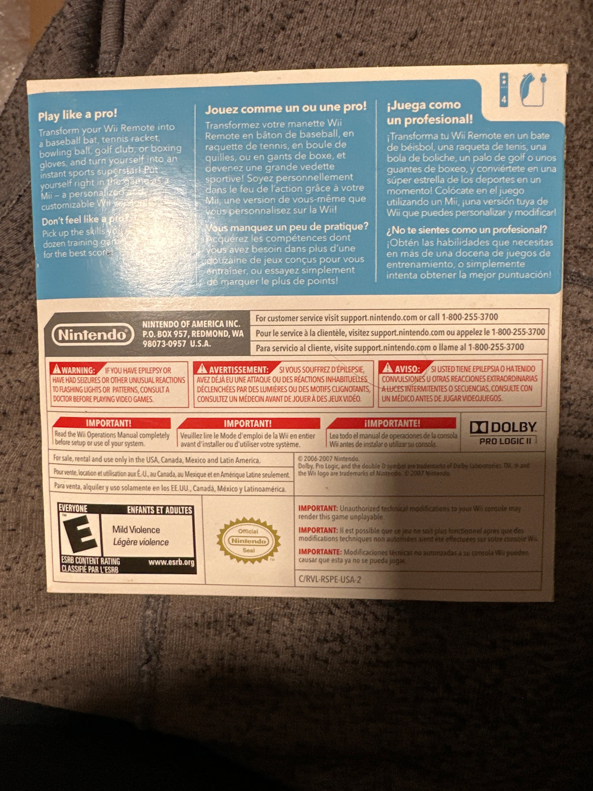 Wii sports