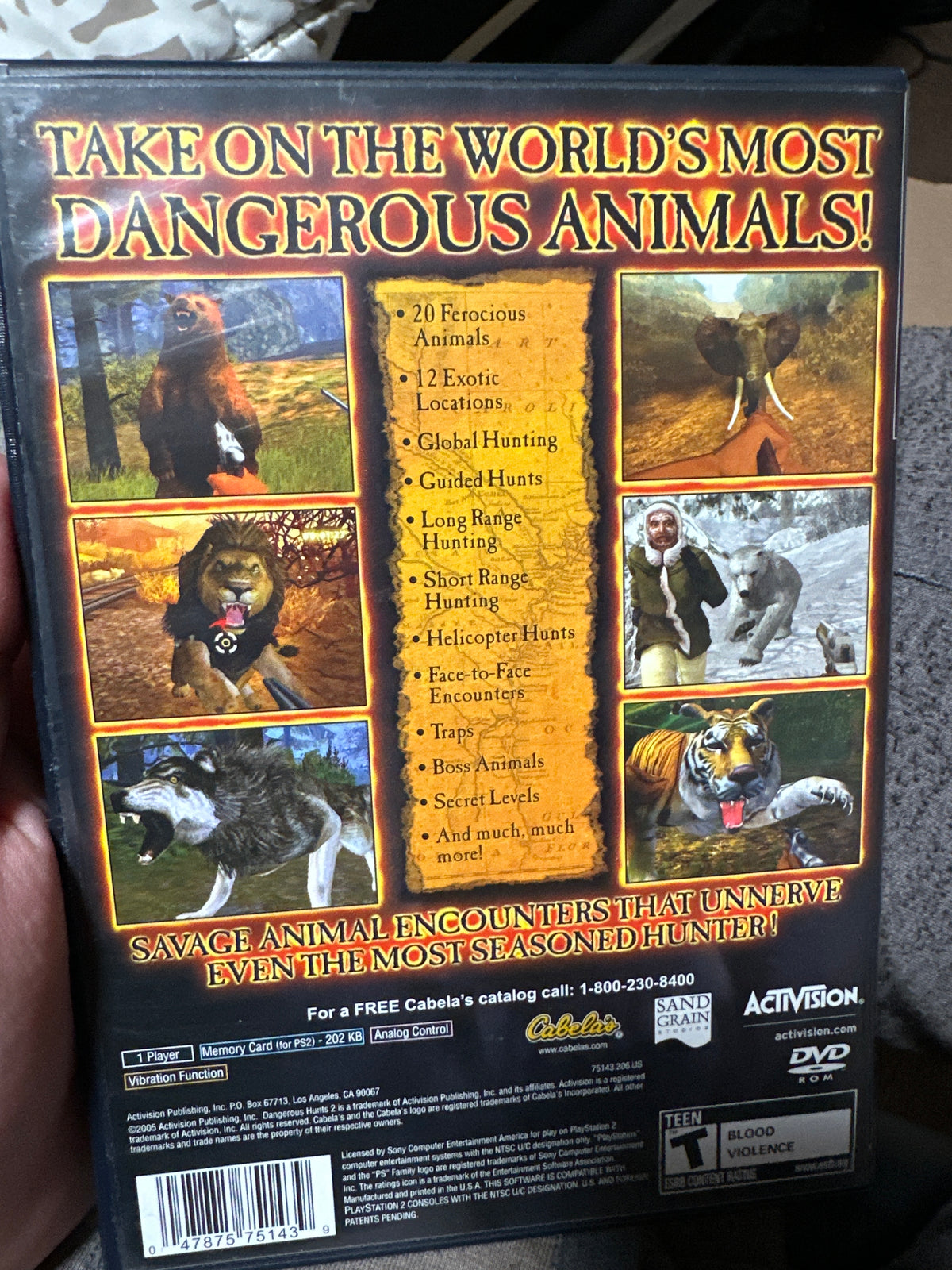 Cabelas dangerous hunts 2 ps2