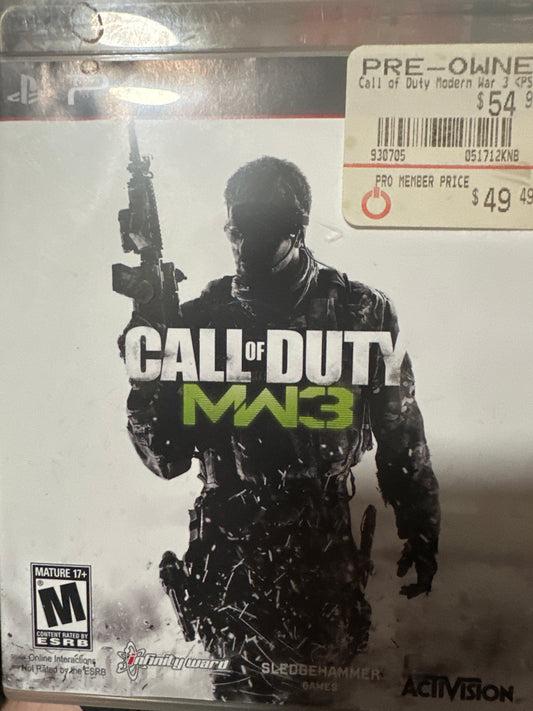 Call of duty mw3 PS3