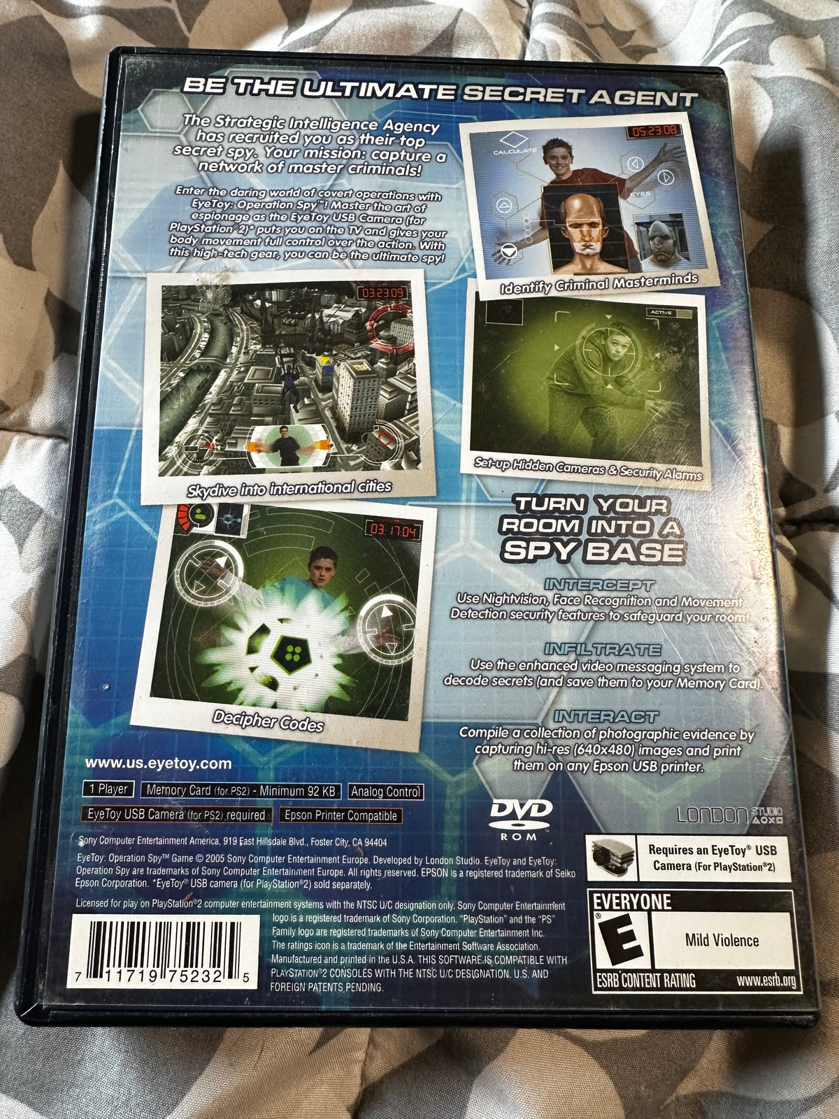 Eye Toy Operation Spy ps2