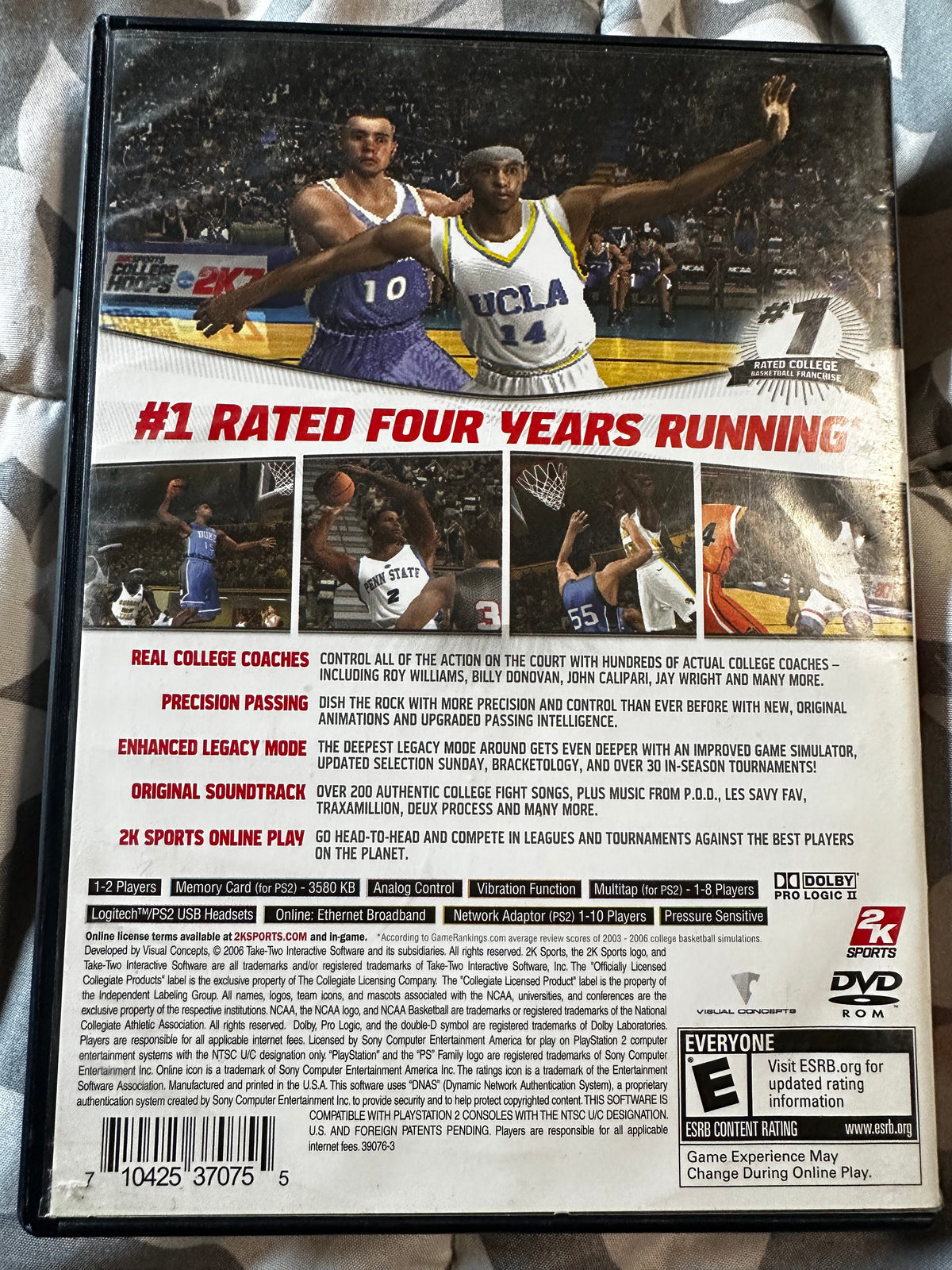 College Hoops NCAA 2k7 ps2