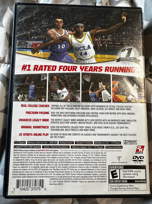 College Hoops NCAA 2k7 ps2