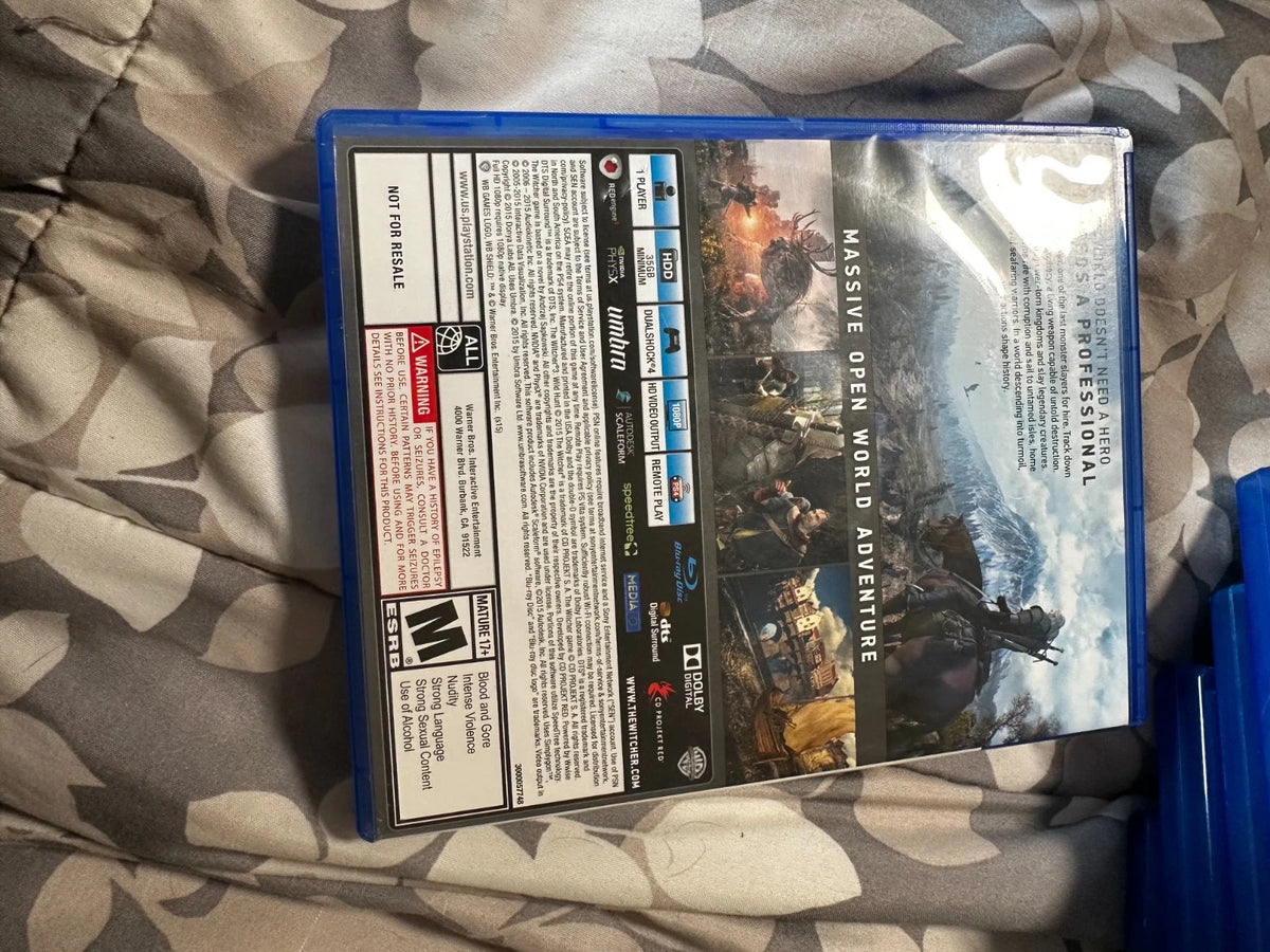 The Witcher Wild Hunt 3 ps4