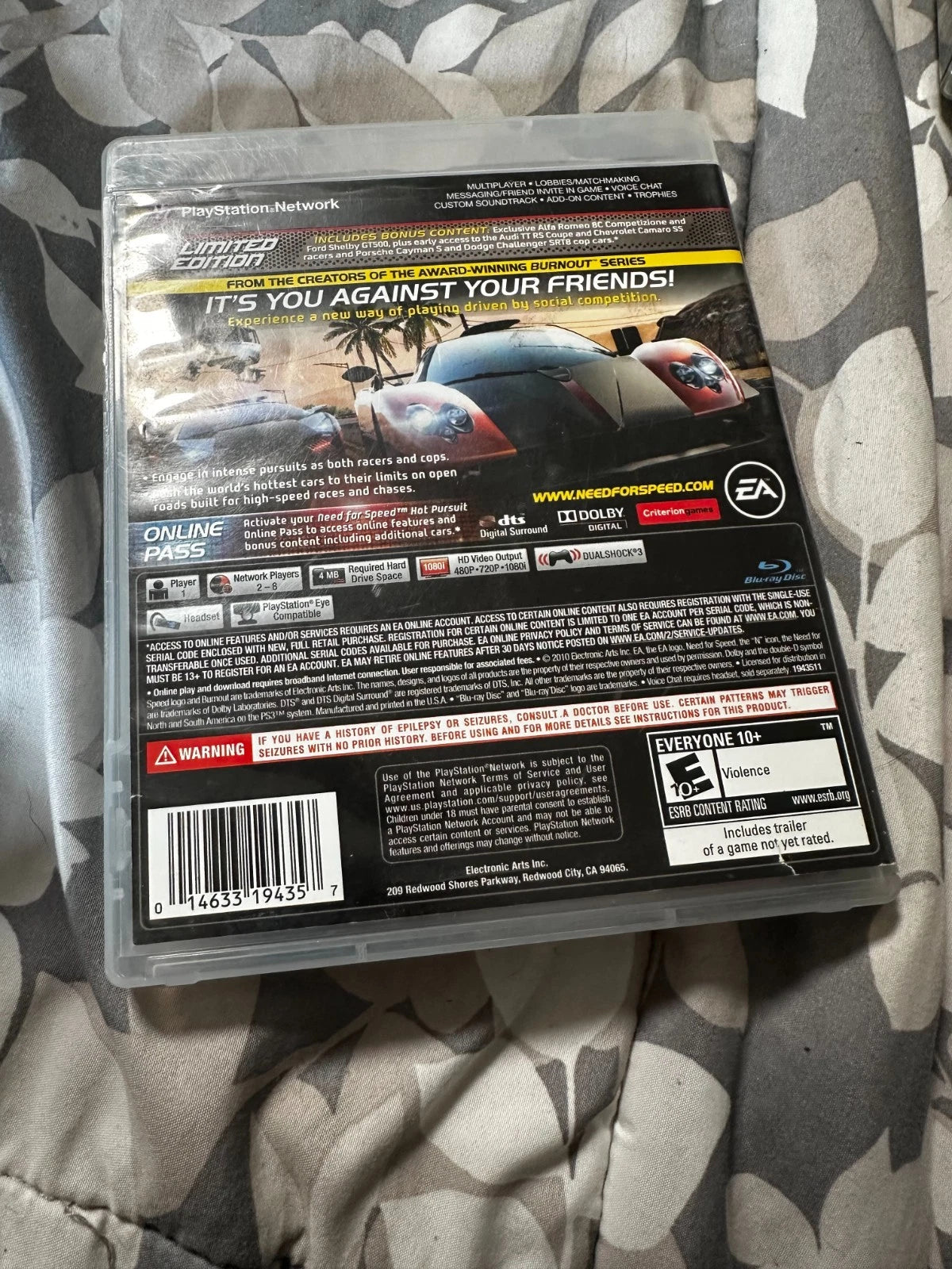 Need For Speed Hot Pursuit ps3