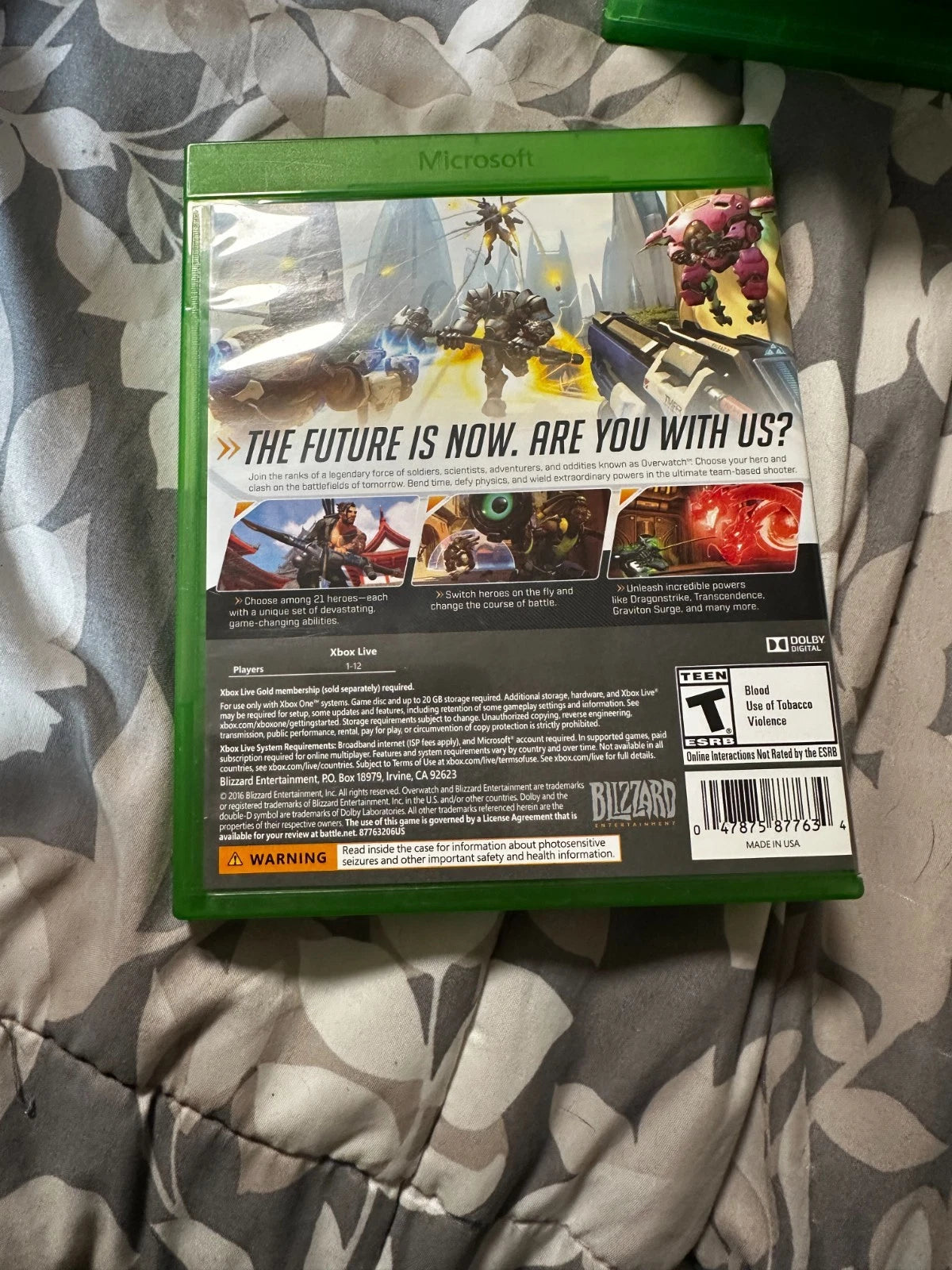 Overwatch orgions editon for the xbox one