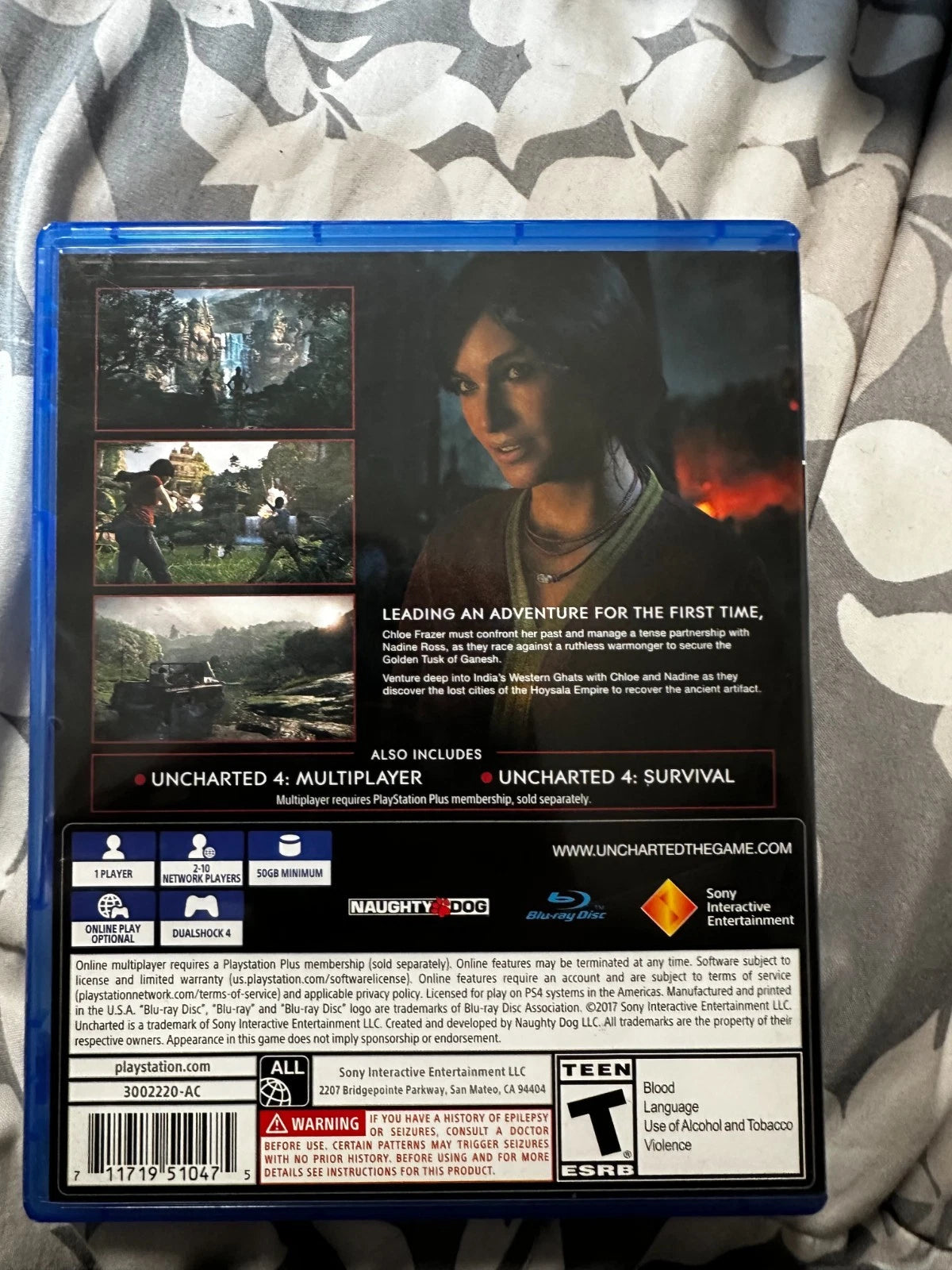 Uncharted the lost legacy PS4