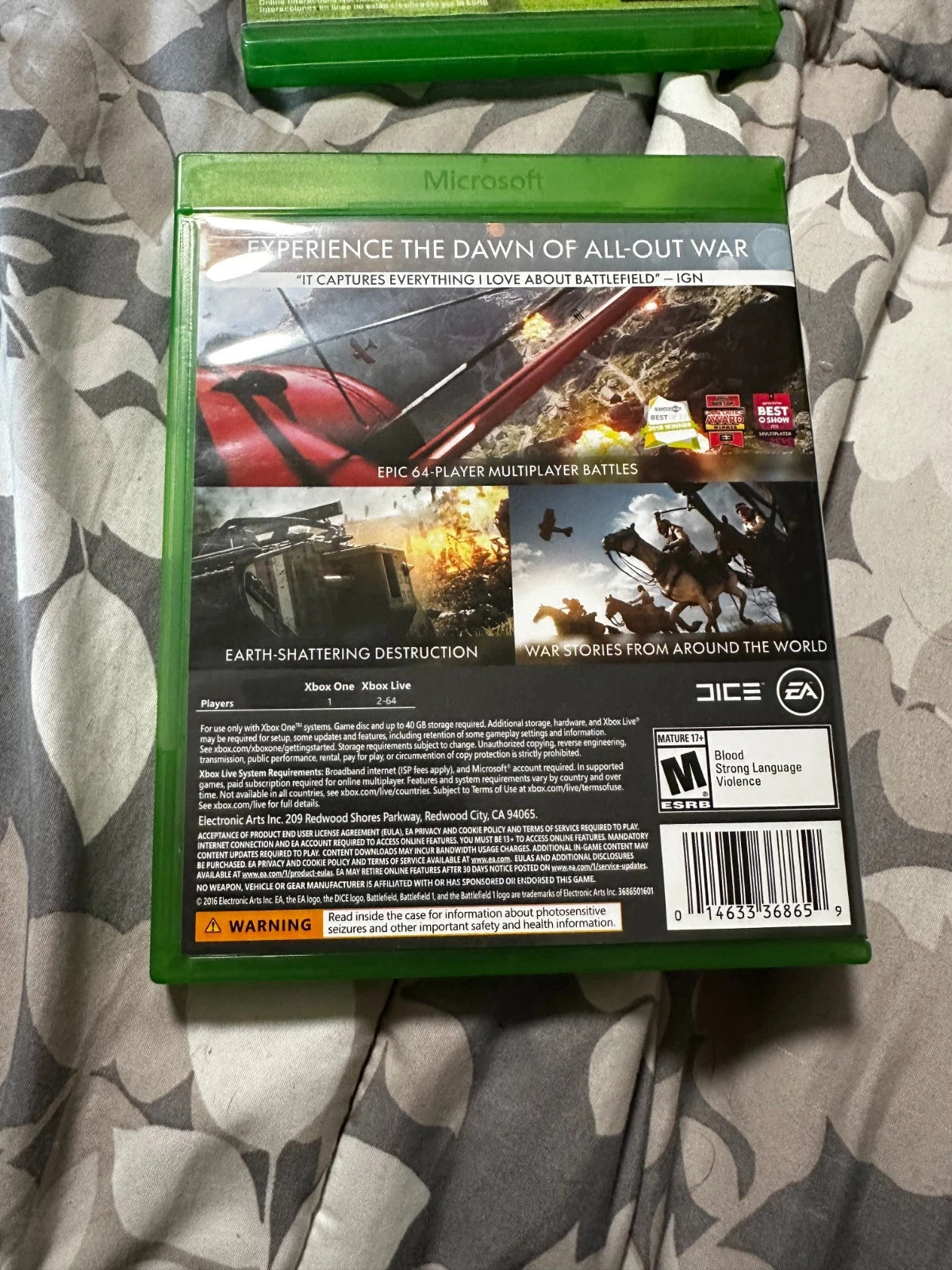 Battlefield 1 xbox one