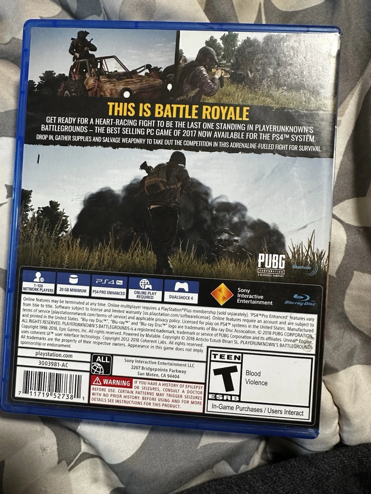 PlayerUnknown's Battlegrounds - Sony PlayStation 4