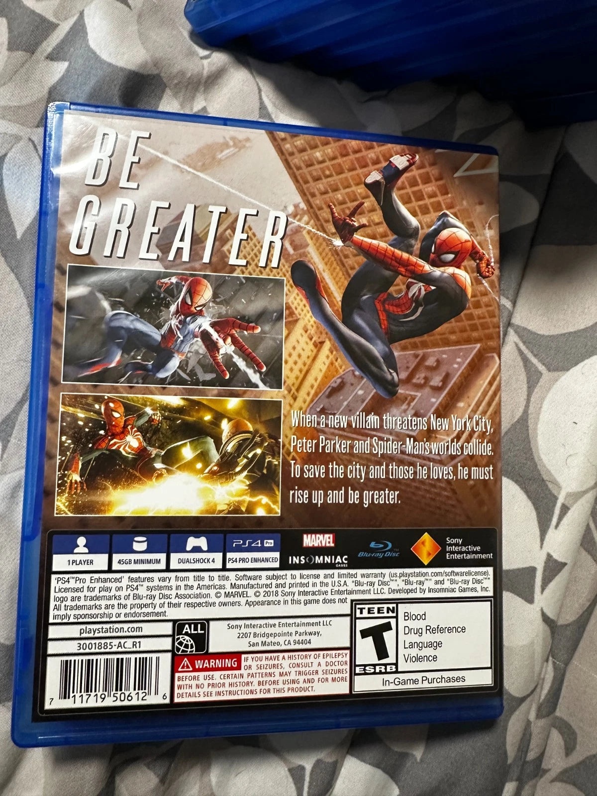 Spider man PS4